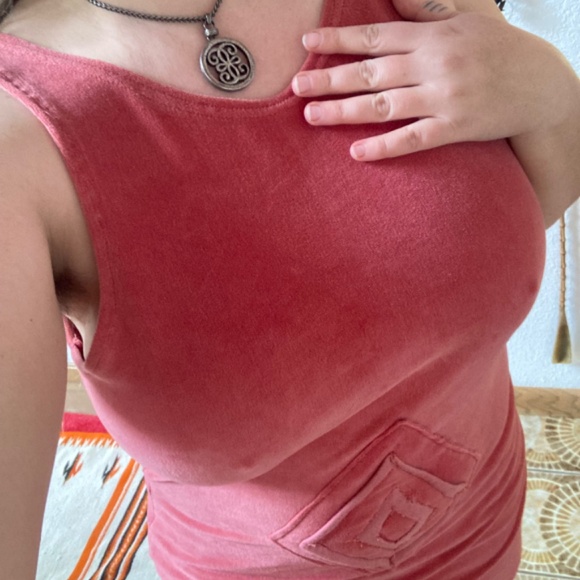 Valentines amino Dress Velvet upcycled - Picture 3 of 6